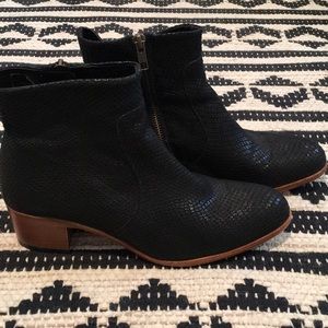 H by Hudson Black Leather boots